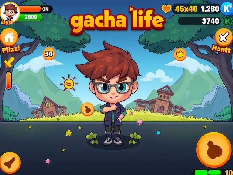 Gacha Life Game character customization scene