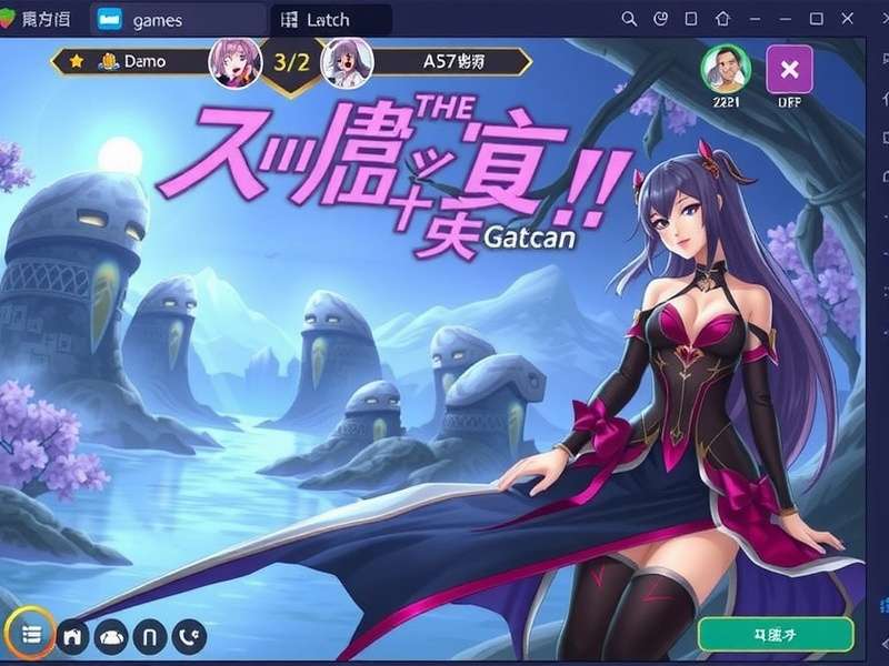 Gacha Life gameplay on now.gg showing character creation and mini-games