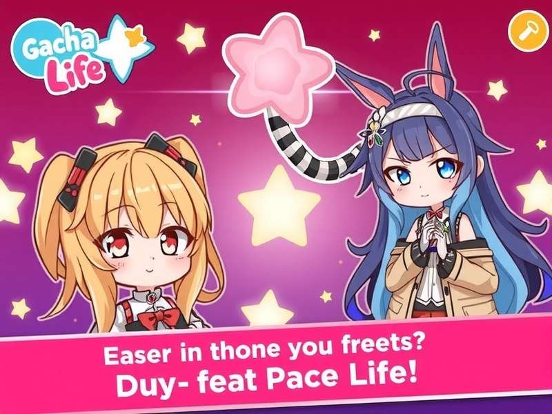 Gacha Life Game screenshot showing scene creation