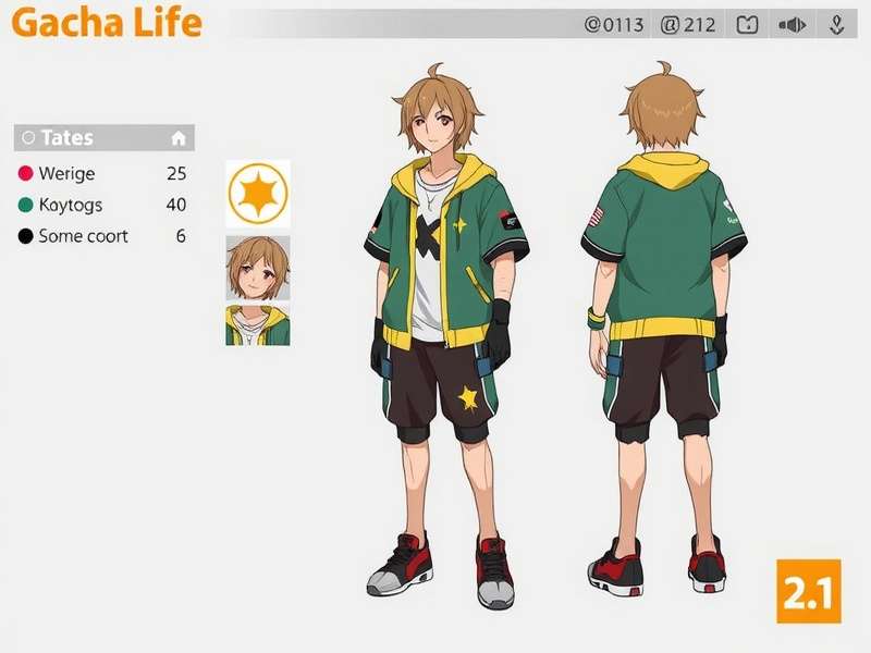 Gacha Life Boy Outfit Style Trends 2024 - Pie chart and avatar examples