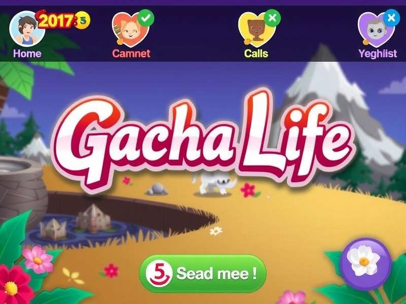 Side-by-side comparison of the original Gacha Life 2017 user interface versus the modern version