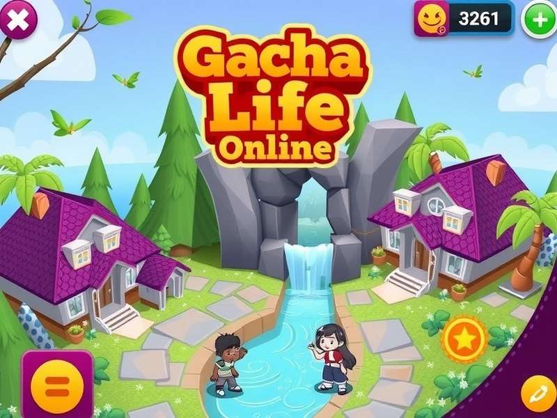 Gacha Life Online character creation interface showing diverse customization options