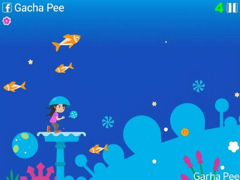 A humorous Gacha Life scene featuring custom 'pee' related props and characters