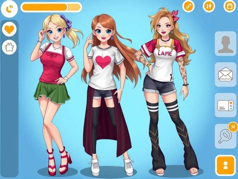 Gacha Life Y2K aesthetic outfits for girls showing colorful 2000s fashion styles