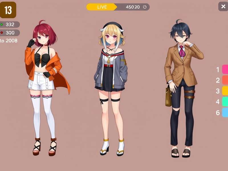 Example of a cool Gacha Life outfit with vibrant colors and accessories