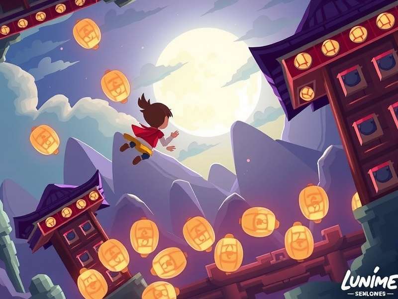 Lunime game development studio creative workspace with Gacha Life characters on screens