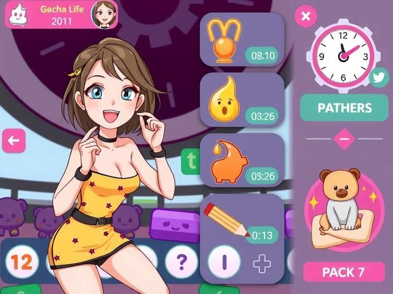 A vibrant collage of popular Gacha Life TikTok compilation video thumbnails