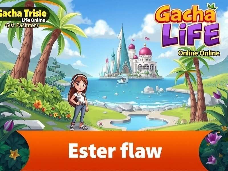 Gacha Life Studio Mode interface with characters positioned in a custom scene