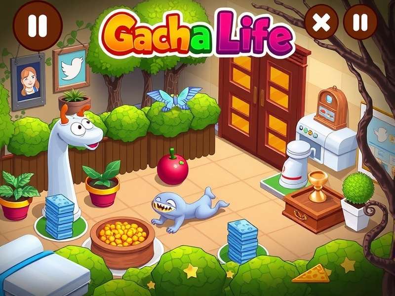 Gacha Life character creation screen showing diverse avatars