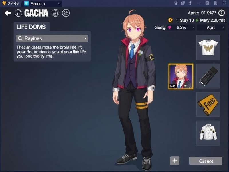 Gacha Life boy outfit examples showcasing streetwear and fantasy styles
