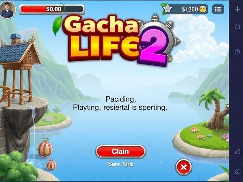 Gacha Life 2 PC character creation screen with vibrant anime avatars