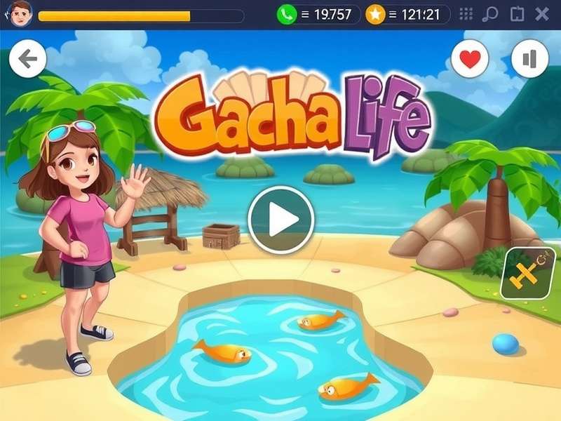 Gacha Life character creation screen showing diverse avatars