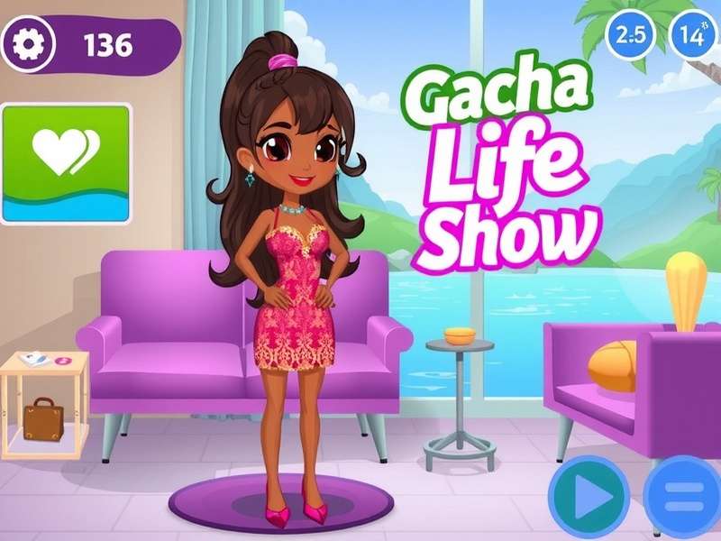 Colorful Gacha Life character showcase with diverse customizations
