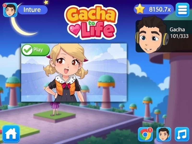 Gacha Life 2018 character customization interface showing diverse avatars