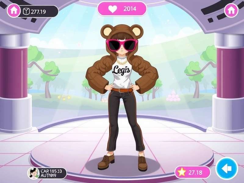 Gacha Life character with cyber Y2k fashion and chunky boots