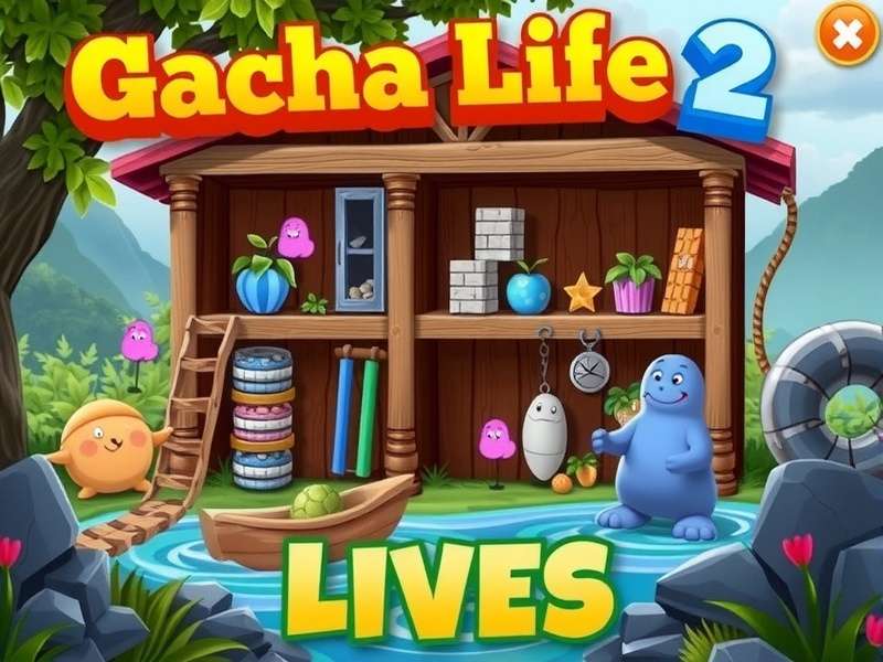 Gacha Life 2 Online Gameplay Interface showing character creation and studio modes