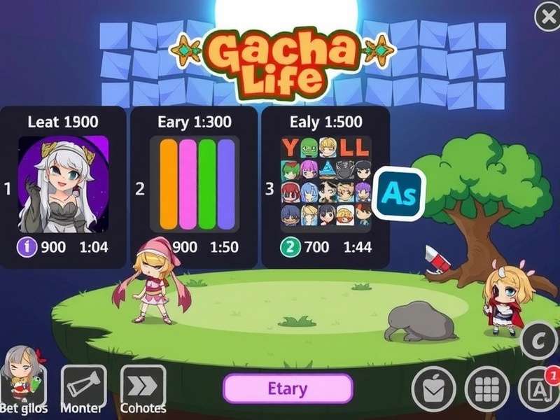 Gacha Life Game banner showing main characters