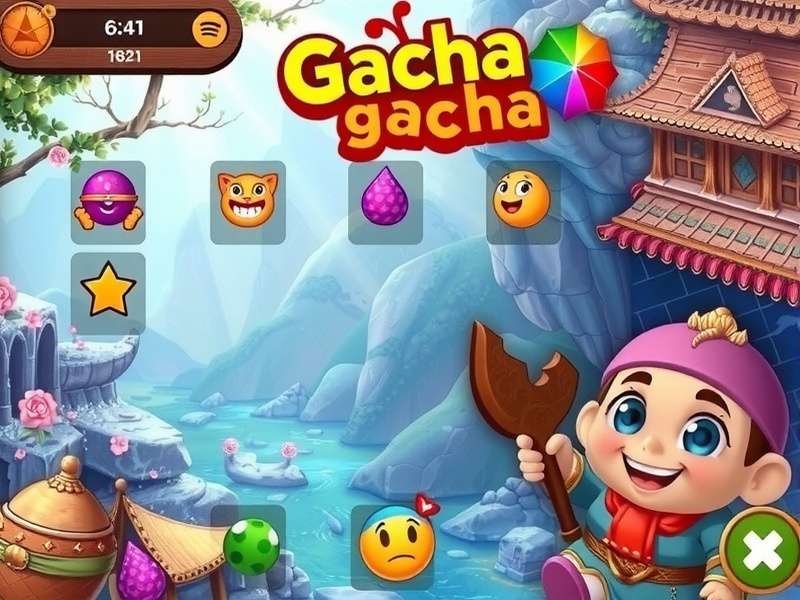 Gacha Life character customization and Studio Mode scene building with multiple avatars and dialog bubbles