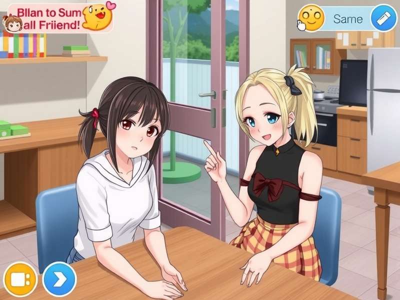 My Bully Is My Online Best Friend Gacha Life — two characters becoming best friends online