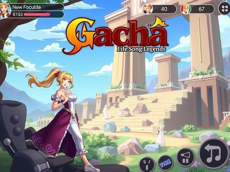 Gacha Life Songs Legends Never Die – magical anime-style scene with glowing characters