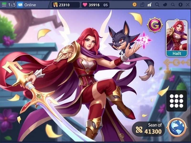 Gacha Online gameplay showcase with character customization and battle scenes