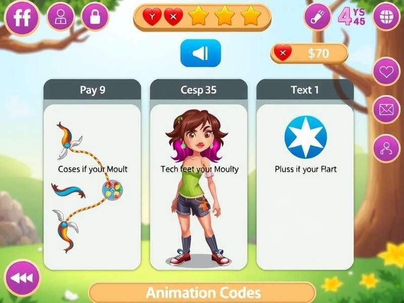 Gacha Life 2 Animation Codes interface showing character pose menu with code entry field