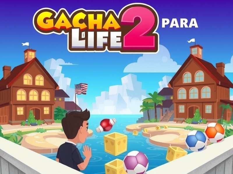 Gacha Life 2 Para Pc gameplay on a laptop with character creation interface