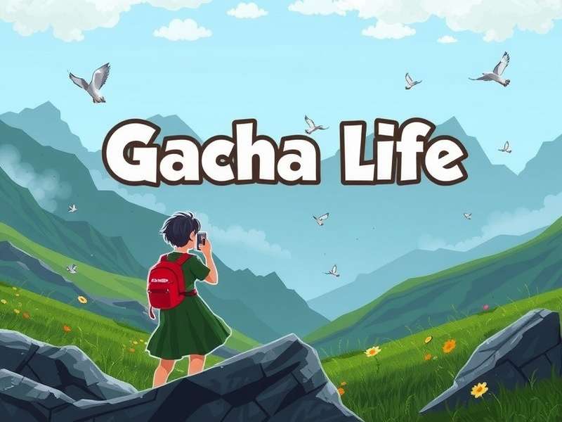 Colorful collage of Gacha Life characters singing, with music notes and YouTube play button overlay representing Youtube Gacha Life Songs